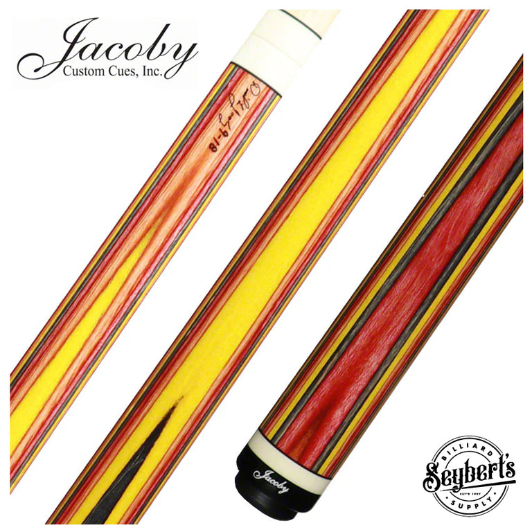 Jacoby Element Fire Laminated Pool Cue - JACLAMFIRE