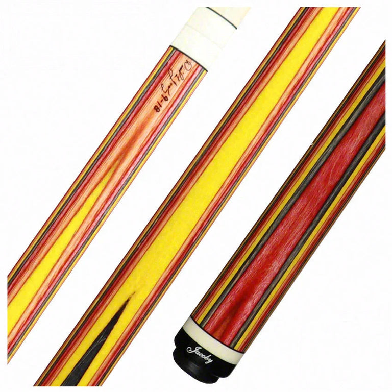 Jacoby Element Fire Laminated Pool Cue - JACLAMFIRE