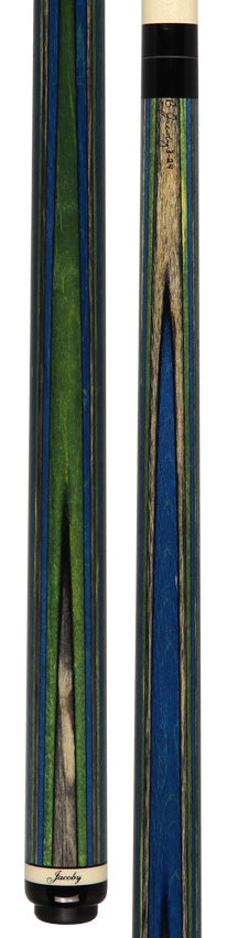 Jacoby Element Wind Cue Laminated Teal/Green/Purple - JACLAMWIND