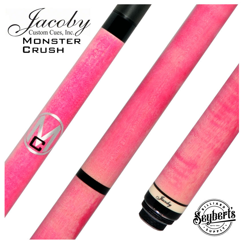 イマンポワージュピンク ビート入りキャニスターＭ Jacoby Custom Pink Monster Crush No Wrap Break Cue - Seybert's