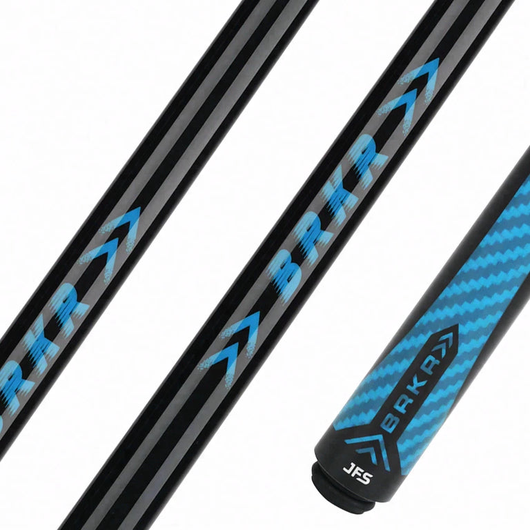 JFlowers Blue BRKR No Wrap Break Cue with Carbon Shaft