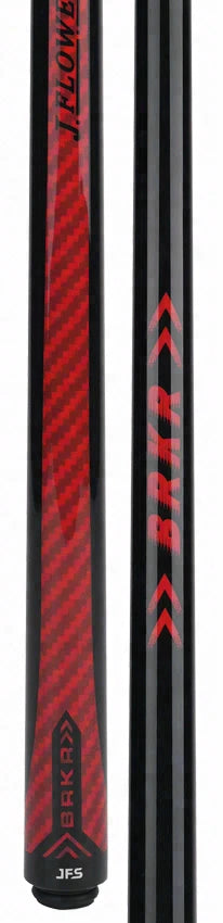 JFlowers Red BRKR No Wrap Break Cue with Carbon Shaft