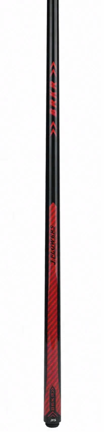 JFlowers Red BRKR No Wrap Break Cue with Carbon Shaft