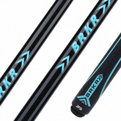 JFlowers Blue BRKR Break Cue with Sport Wrap and Carbon Shaft
