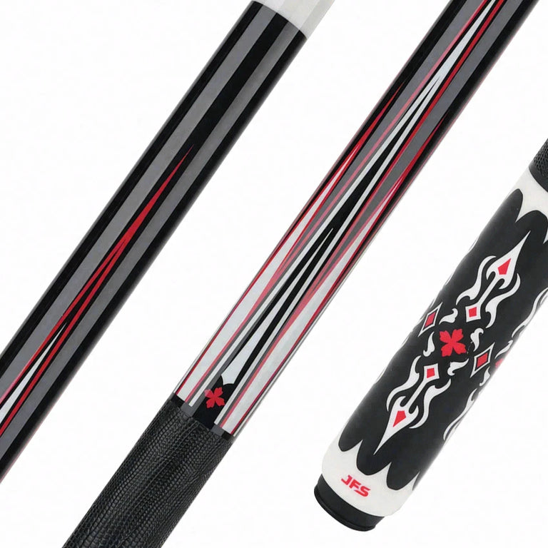 JFlowers Dante 1 Limited Edition Pool Cue with Black Lizard Wrap and Carbon Shaft