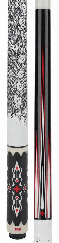 JFlowers Dante 1 Limited Edition Pool Cue with White Lizard Wrap and Carbon Shaft