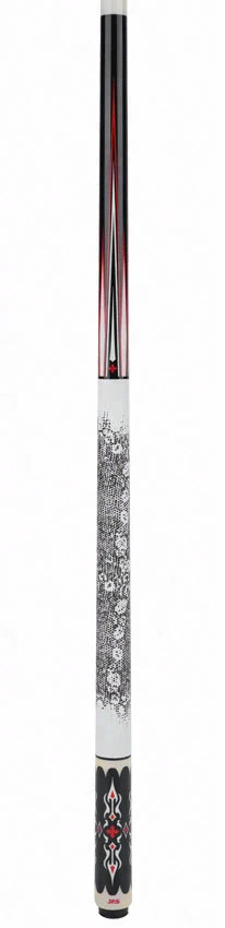 JFlowers Dante 1 Limited Edition Pool Cue with White Lizard Wrap and Carbon Shaft