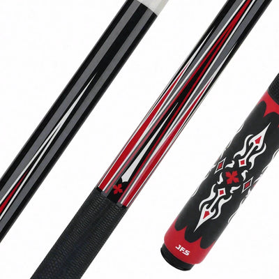 JFlowers Dante 2 Limited Edition Pool Cue with Black Lizard Wrap and Carbon Shaft