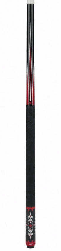JFlowers Dante 2 Limited Edition Pool Cue with Black Lizard Wrap and Carbon Shaft