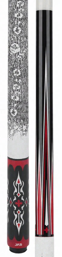 JFlowers Dante 2 Limited Edition Pool Cue with White Lizard Wrap and Carbon Shaft