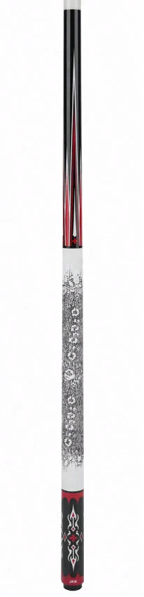 JFlowers Dante 2 Limited Edition Pool Cue with White Lizard Wrap and Carbon Shaft