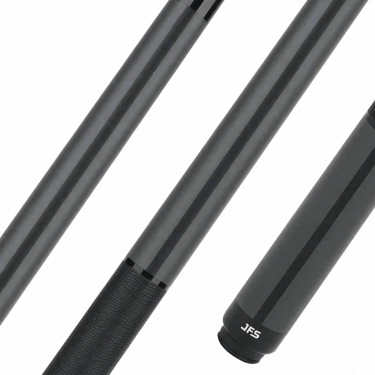 JFlowers Dennis Orcollo Gray Pool Cue with Black Lizard and Carbon Shaft