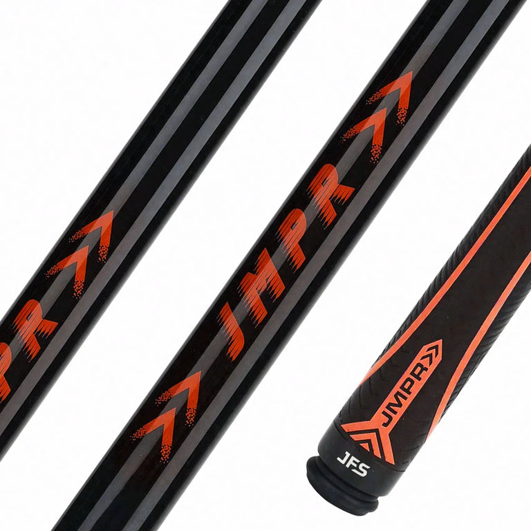 JFlowers Red Sport Wrap Jump Cue with Carbon Shaft
