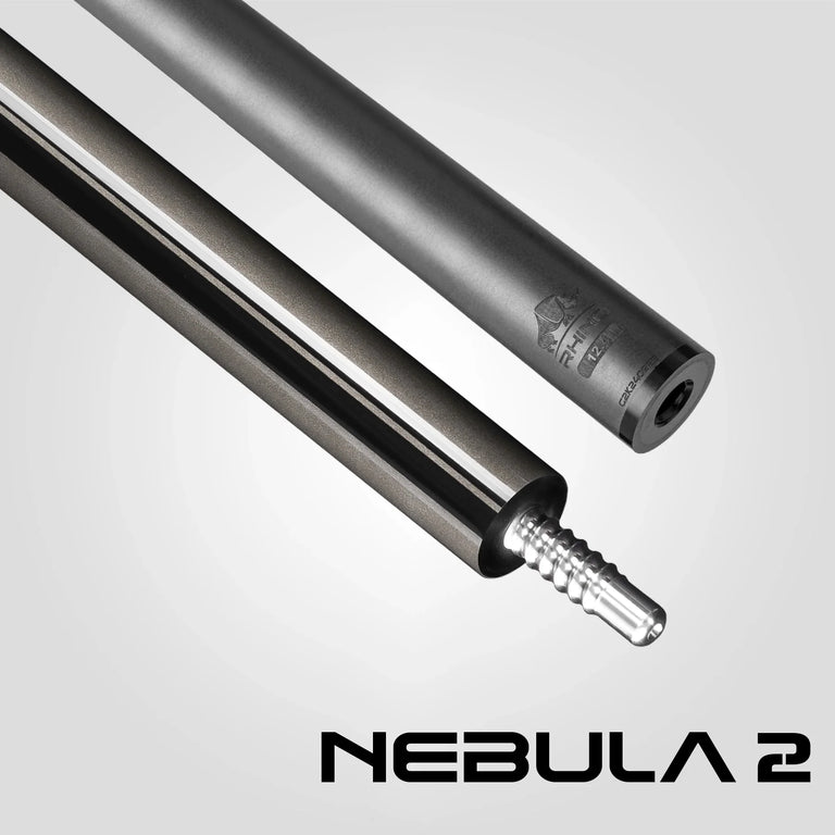 Rhino Nebula 2 Charcoal Gray Carbon Pool Cue with Sports Wrap