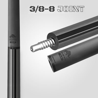 Rhino Nebula 2 Charcoal Gray No Wrap Carbon Pool Cue