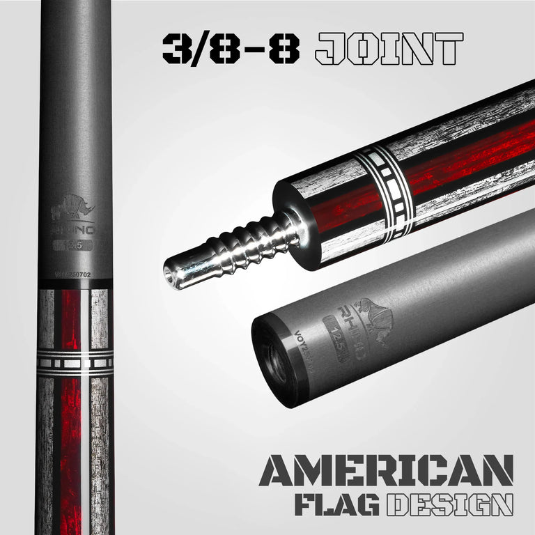 Rhino Voyager Series No Wrap Carbon Pool Cue
