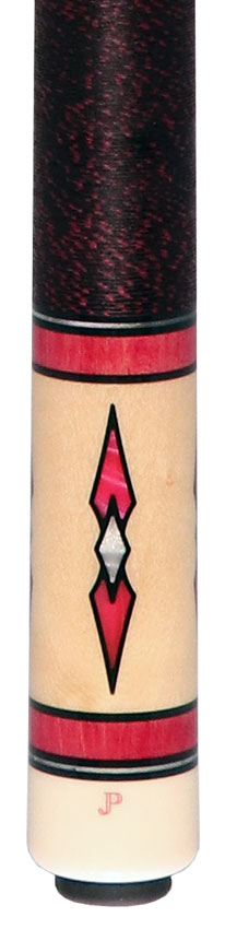 Pechauer JP T Series Pink-Stained Maple Pool Cue with Linen Wrap