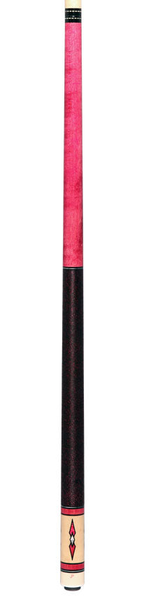 Pechauer JP T Series Pink-Stained Maple Pool Cue with Linen Wrap