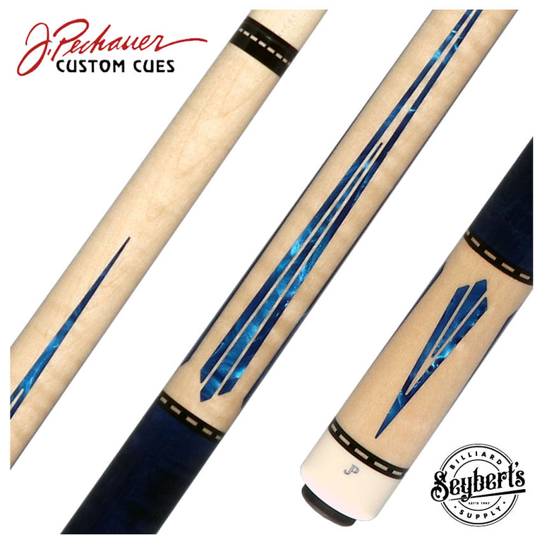Pechauer JP T Series Natural Maple with Blue Points Pool Cue