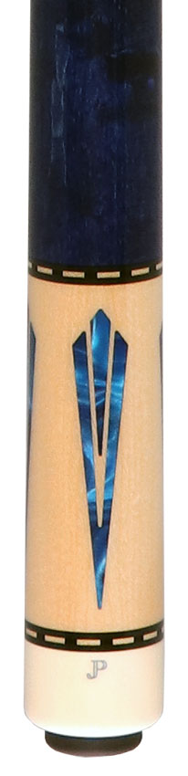 Pechauer JP T Series Natural Maple with Blue Points Pool Cue with Irish Linen Wrap
