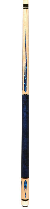Pechauer JP T Series Natural Maple with Blue Points Pool Cue with Irish Linen Wrap