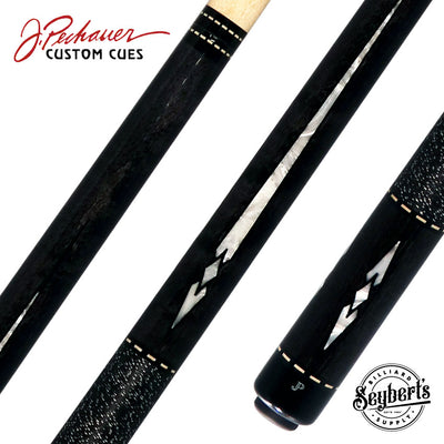 Pechauer JP T Series Carbon-Stained Maple Pool Cue with Linen Wrap