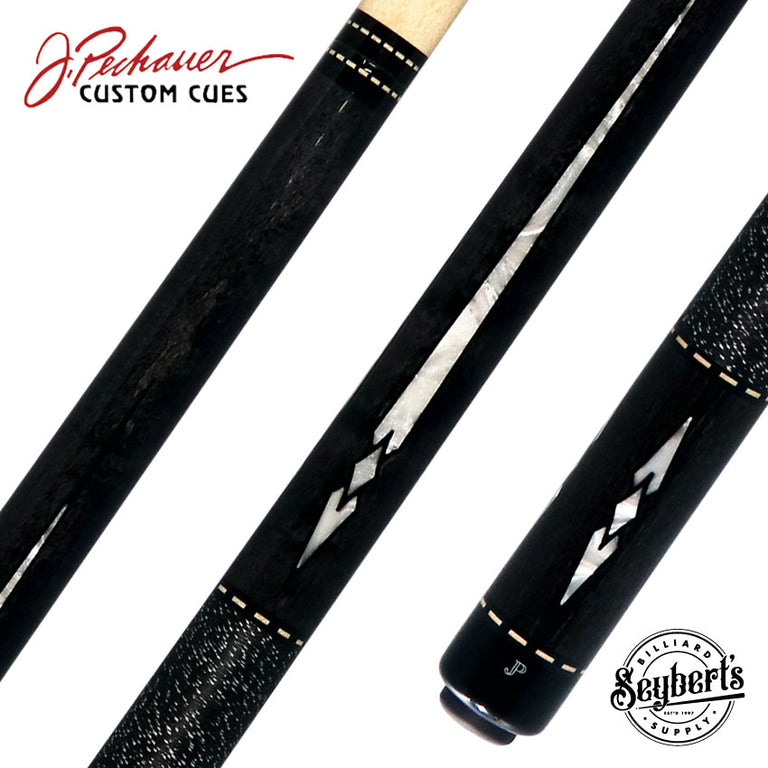 Pechauer JP T Series Carbon-Stained Maple Pool Cue with Linen Wrap