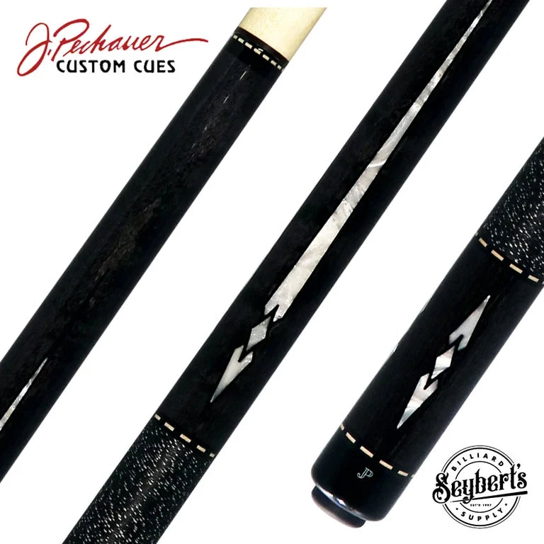 Pechauer JP Series JP09T Carbon-Stained Maple Pool Cue with Linen Wrap