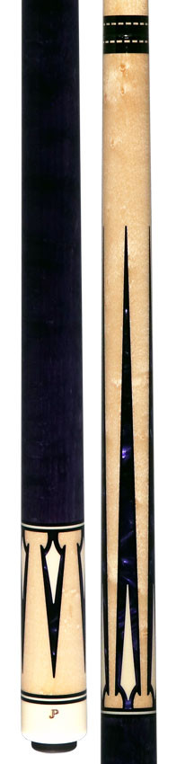 Pechauer JP T Series No-Stained Maple with Purple Pearl Points No Wrap Pool Cue