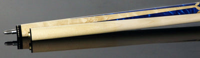 Pechauer JP T Series Figured Maple with Blue Pearl Inlays No Wrap Pool Cue