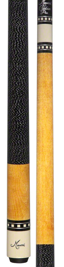 Meucci Honey Stained Pool Cue with Carbon Shaft - JSAC - Seybert's