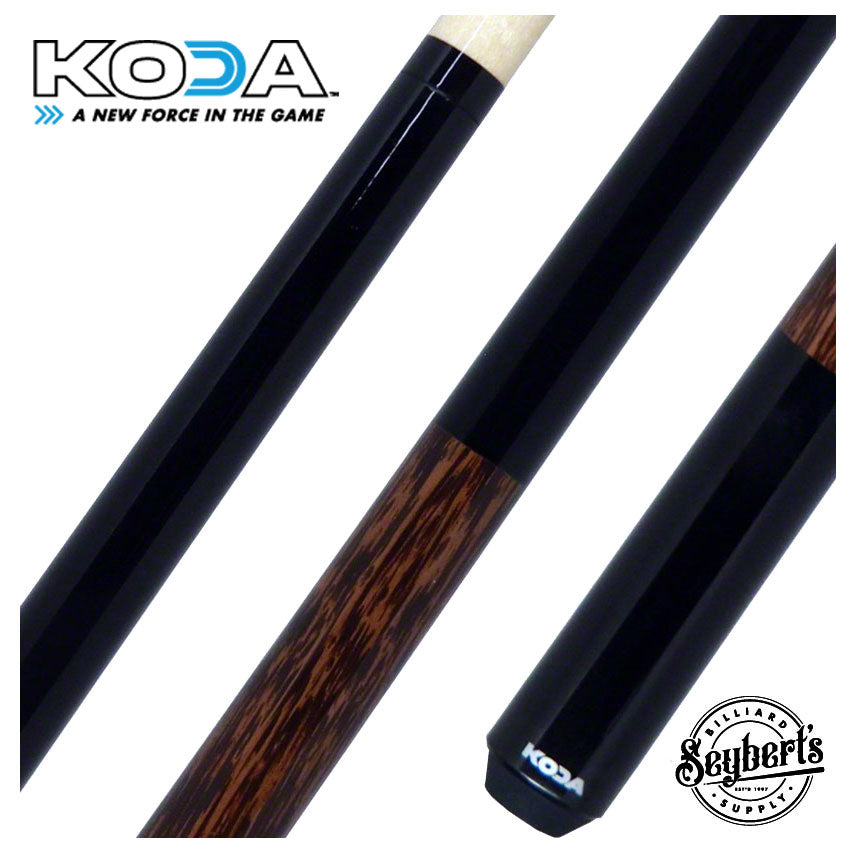 KODA Black with Black Palm Graphic Pool Cue - KD20 - Seybert's