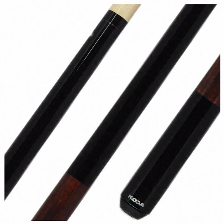 KODA Black with Cocobolo Graphic Pool Cue - KD22