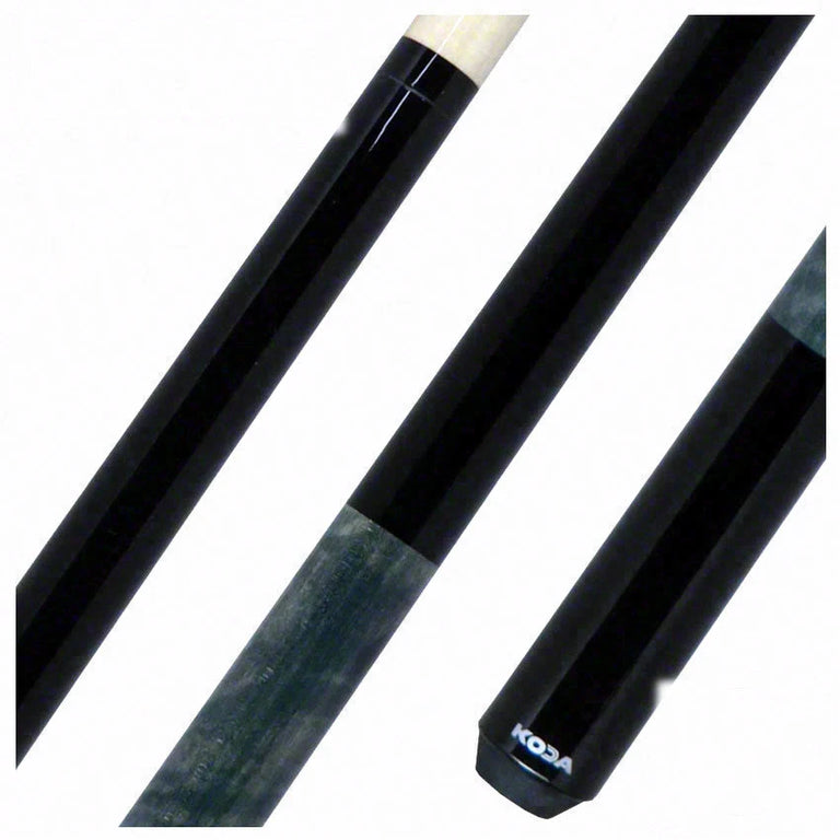 KODA Black with Gray-Stained Maple Pool Cue - KD23