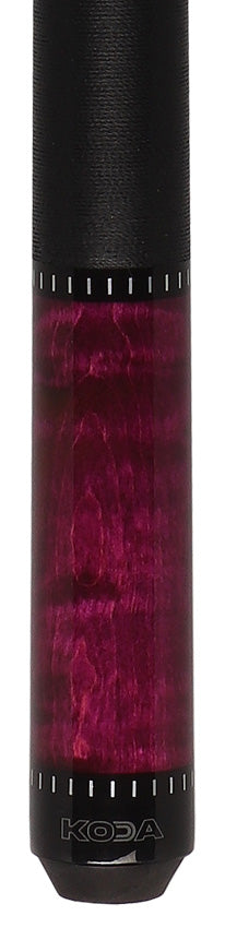 KODA KD35 Pool Cue - Purple Stained Maple with Linen Wrap
