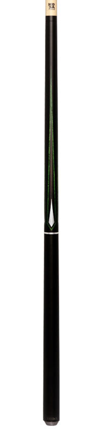 KODA Matte Black with Green and Silver Graphic Pool Cue - KD47GN