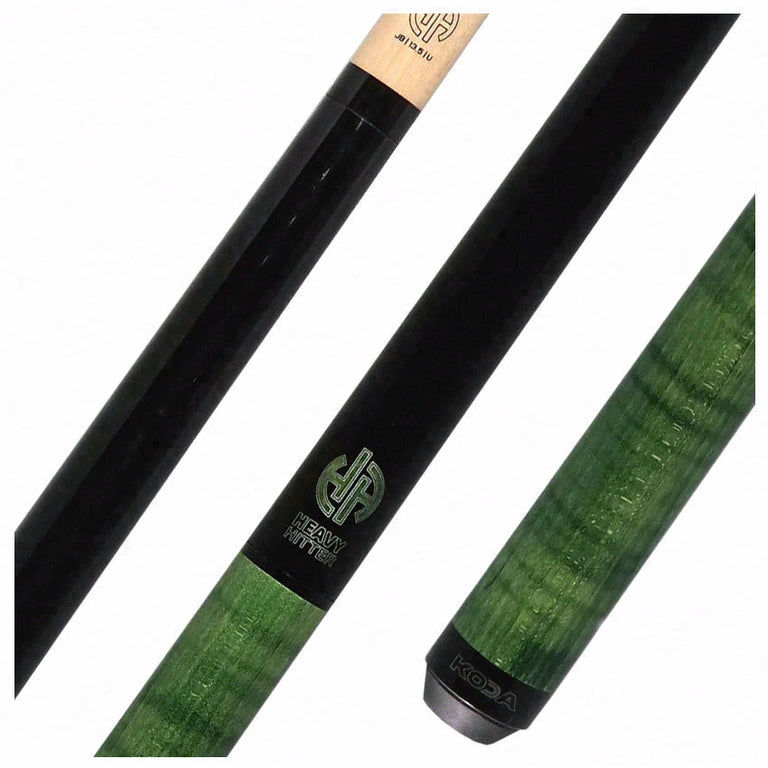 KODA Green Stained Curly Maple 25oz. Heavy Hitter Break/Jump Cue