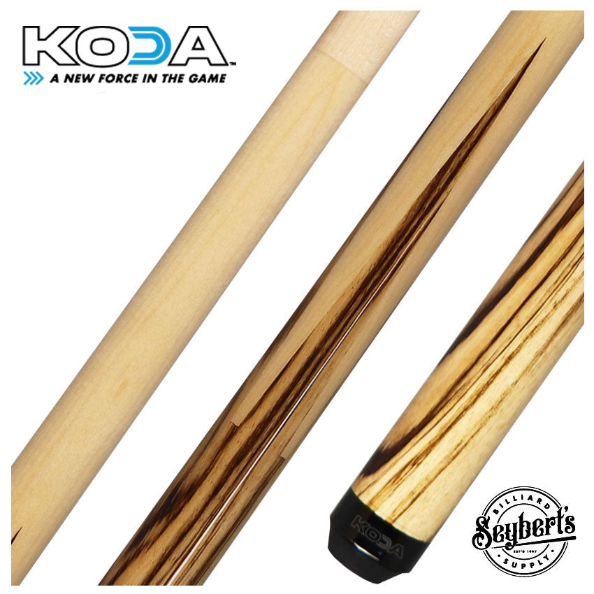 KODA Zebrawood Graphic Sneaky Pete Pool Cue - KDSP15 - Seybert's