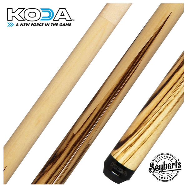 KODA Zebrawood Graphic Sneaky Pete Pool Cue - KDSP15 - Seybert's