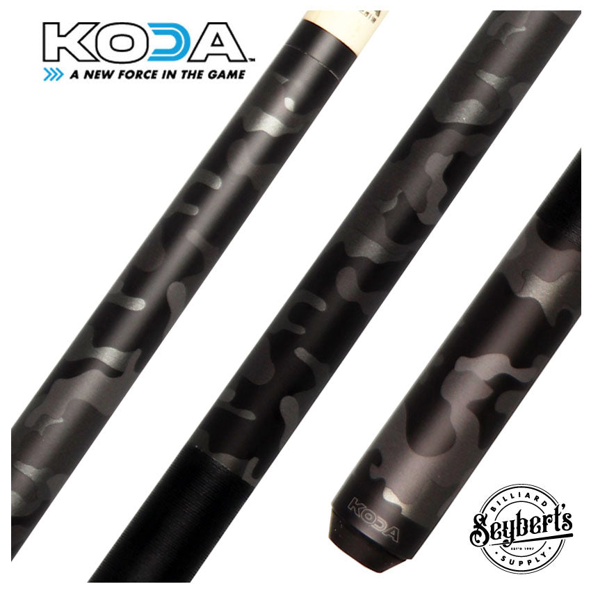 KODA Black Camo Pool Cue - KDV10BK - Seybert's Billiards Supply