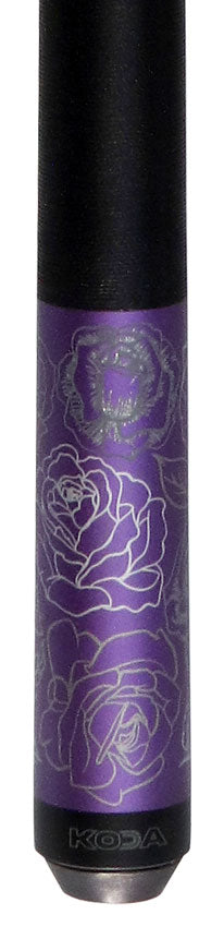 KODA Purple Rose Graphic Pool Cue - KDV30PL