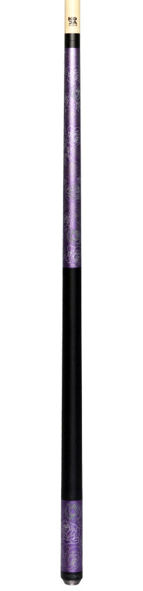 KODA Purple Rose Graphic Pool Cue - KDV30PL