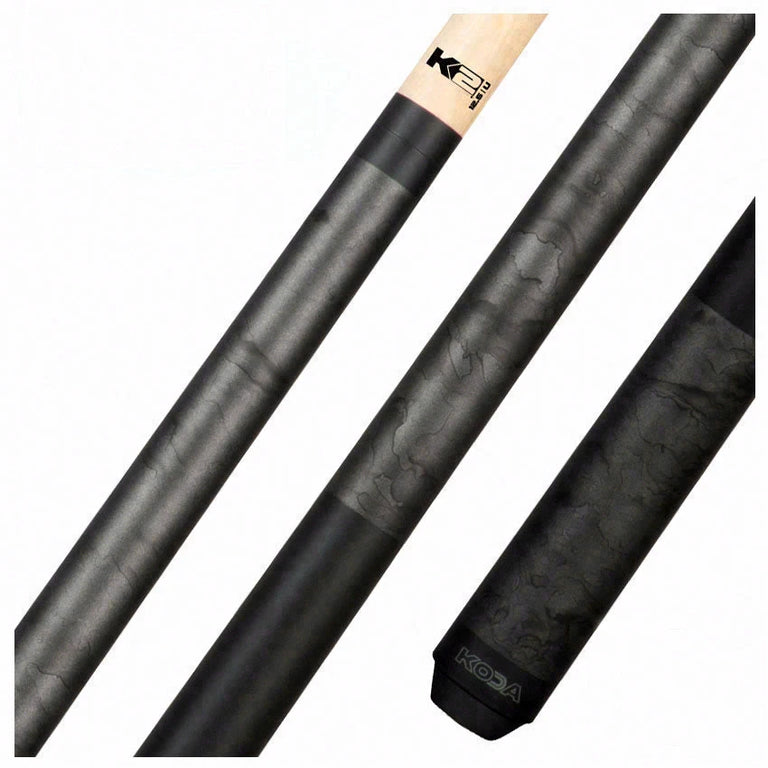 K2 KL102 Gun Metal Smoke Matte Graphic Pool Cue with K2 LD 12.5mm Shaft - KL102