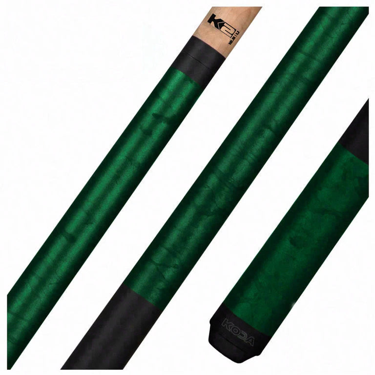 K2 KL105  Green Smoke Matte Graphic Pool Cue with 12.50mm K2 LD Shaft - KL105