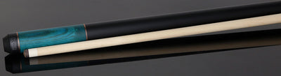K2 Teal-Stained Ash No Wrap Pool Cue with 12.50mm K2 LD Shaft