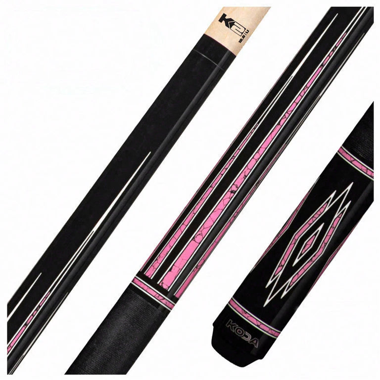 K2 KL140 Black and Pink Recon Graphic Pool Cue with 12.50mm K2 LD Shaft - KL140