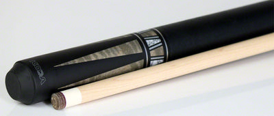 K2 KL171 4 Point Matte Black And Grey Graphic Pool Cue with 11.75mm LD Shaft - KL171