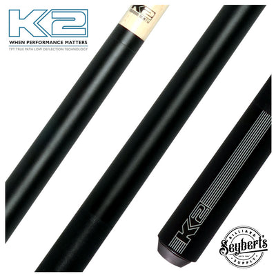 K2 Black/Gray Sport Pool Cue with 12.50mm LD Shaft