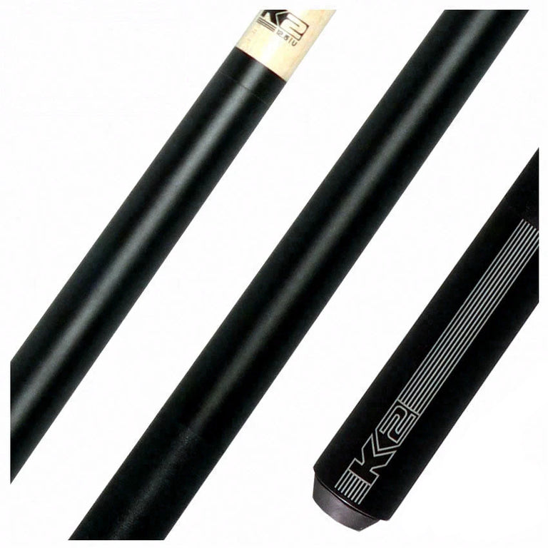 K2 Black/Gray Sport Pool Cue with 12.50mm LD Shaft