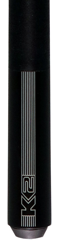 K2 Black/Gray Sport Pool Cue with 12.50mm LD Shaft